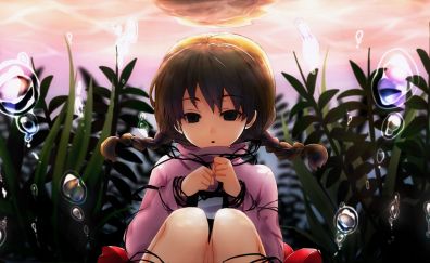 Cute anime girl, outdoor, Yume Nikki
