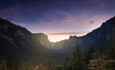 Yosemite valley, forest, valley, nature, mountains, national park, 5k