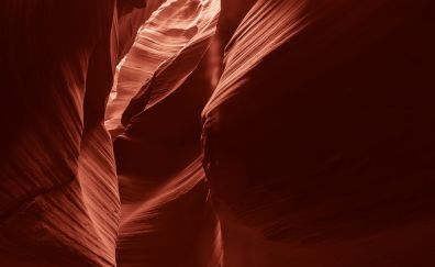 Red cave, slot, canyon, sand wash