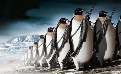 Penguins army humor