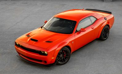 Dodge Challenger SRT Hellcat, widebody, 2018 car, 4k