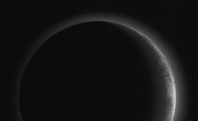Pluto, dark, space, planet, 8k