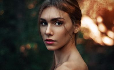 Women model face