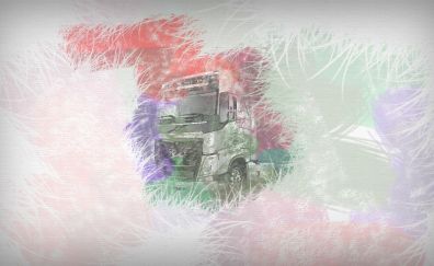 Euro truck simulator 2 video game, artwork