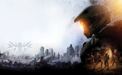 Master chief, halo 5, video game, 5k