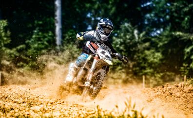 Motocross, motorcycle, mud race, biker, sports