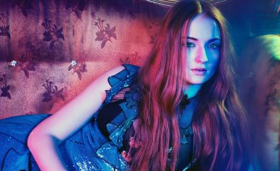 Sophie Turner, actress, red head