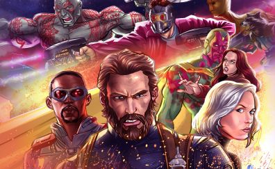 Avengers: infinity war, 2018 movie, captain America, 4k