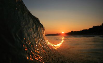 Sea Waves look great in sunset