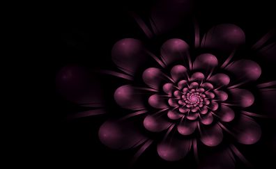 Fractal, floral, lilac, abstract