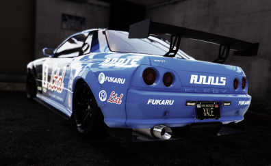 Nissan skyline r32 from GTA V video game