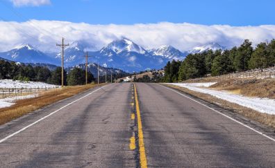 Colorado road, highway, mountains