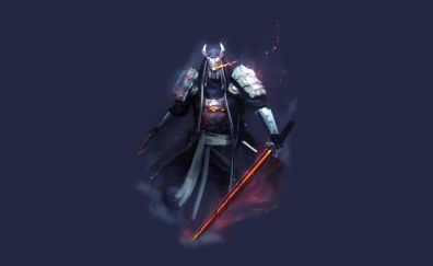 Samurai, warrior, fantasy, art