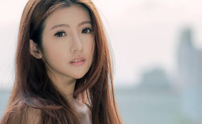 Cute, Face of Asian woman