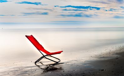 Red Chair at beach