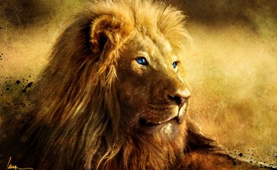 Beast, king of animal, lion, art