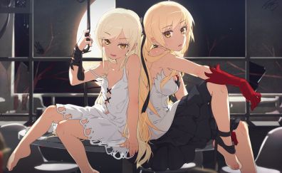 Shinobu oshino, anime girls, blonde, anime