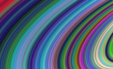 Colorful lines, abstract, curves