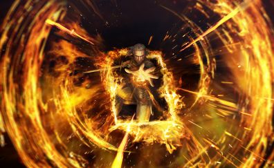 Geralt, Gwent: The Witcher Card Game, 4k, 8k