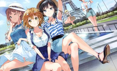 Aki adagaki and friends, anime girls