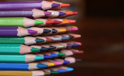 Colored pencils, colorful, sharpened 