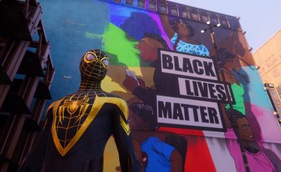 Black lives matter, fan art, spider-man