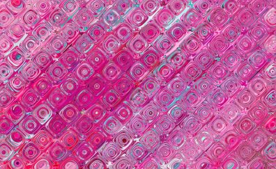 Pink squares, pattern, abstract