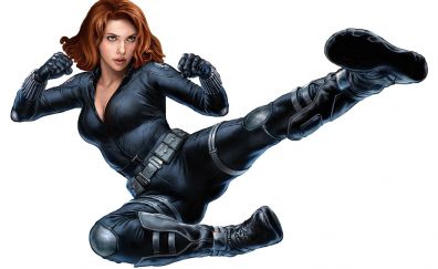 Scarlett Johansson as Black Widow, marvel comics