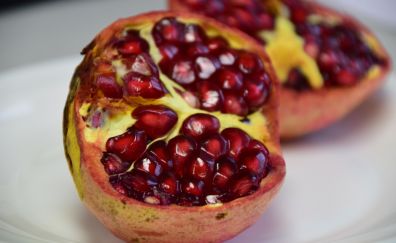 Pomegranate fruit close up