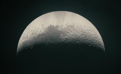 Moon surface, space, moon