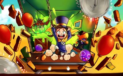 A hat in time, kid hanging, game