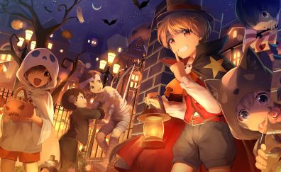 Halloween, fun, party, anime