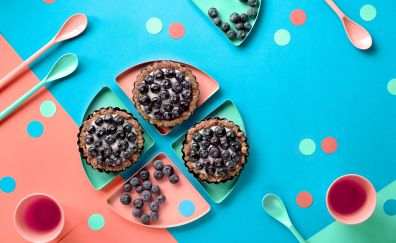 Blueberry, dessert, food