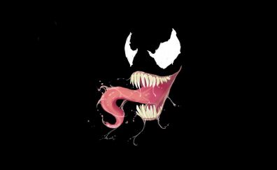 Venom of spider man of marvel comics minimal
