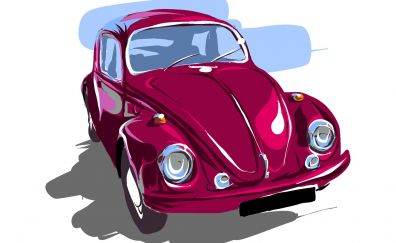 Volkswagen Beetle, car, art