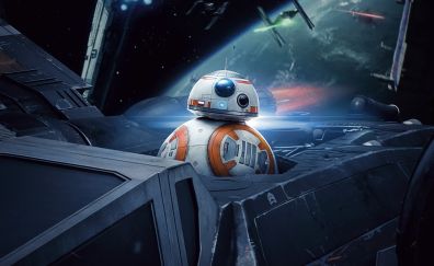 R2-D2, robot, 201 movie, star wars: the last jedi, 5k