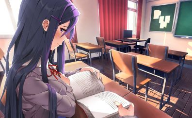 Classroom, doki doki literature club!, anime girl