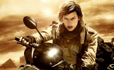 Milla Jovovich in Resident Evil: Extinction, 2017 movie