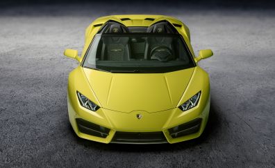 Lamborghini Huracan Rwd Spyder yellow car