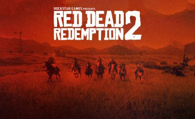 Red Dead Redemption 2, video game, poster