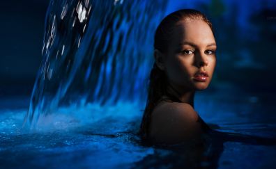 Anastasia scheglova, girl model, wet body
