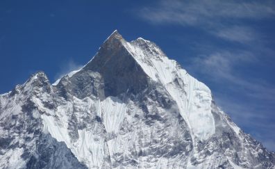 Fishtail peak, snow mountains, nepal, 5k