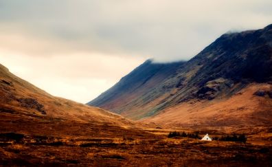 Highlands, mountains, Scotland, valley
