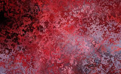 Surface, red colour, splashes, abstract