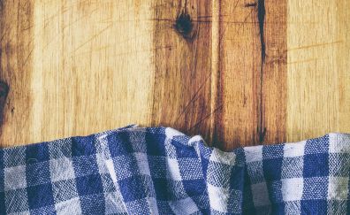 Fabric, table, wooden surface