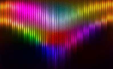 Abstract, colorful, glowing stripes, lines