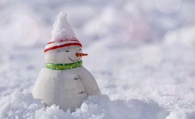 Snow man, winter, holiday, toys, 5k