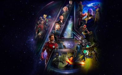 Avengers: infinty war, poster, 2018