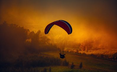 Paragliding sports nature
