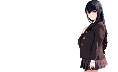 Anime in school uniform